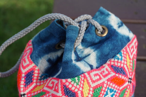 Bucket Bag Indigo koord
