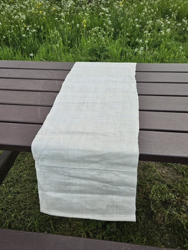 Hennep stof Wit tafel
