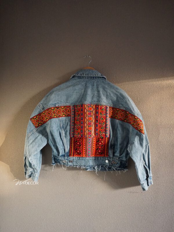 jas denim Flower