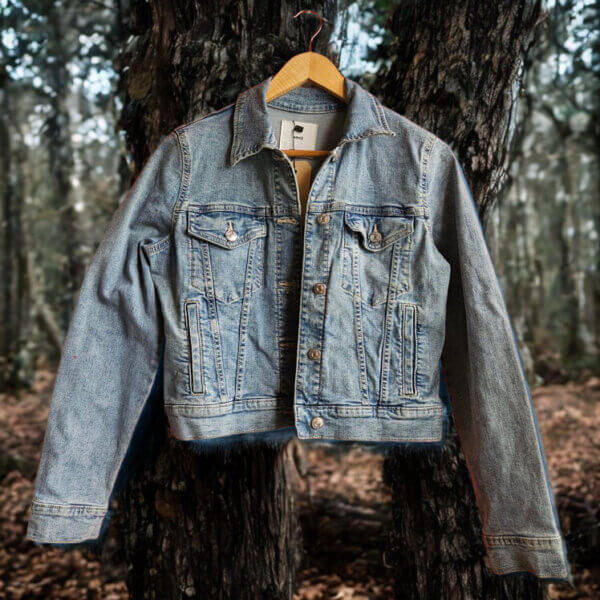 Jas Denim Hart achter