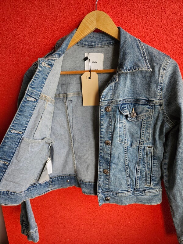 Jas Denim Hart binnenkant