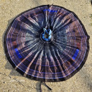 Plooirok Hmoob Katoen Bruin